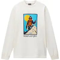 Napapijri S-tee LS white whisper (N1A) M