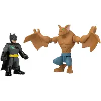 Fisher-Price Imaginext DC Super Friends Batcopter gegen Man-Bat Spielset mit Batman, Man-Bat und Wurfscheibe (Stile können abweichen), Helikopter, 3 Jahr(e), Kunststoff, Mehrfarbig