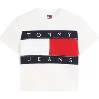 Tommy Hilfiger Damen Tops & T-Shirts Tjw Reg Flag Ss Tee Ext - Wit - Größe S