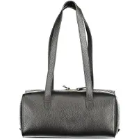Coccinelle Elegante Schwarze Damentasche mit Magnetverschluss und Vielseitigem Stauraum