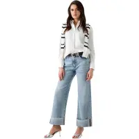 GUESS Hemdbluse "NEW CATE SHIRT" mit Logostickerei, Slim Fit