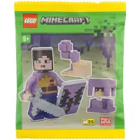 LEGO Minecraft Paperbag – End-Krieger mit Shulker & Chorus-Pflanze | Mini-Bauset für Fans & Sammler NEU! Menge 1x