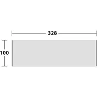 Keuco EDITION 400 Duschablage, verdeckte Befestigung, Aluminium silber-eloxiert, 11558170000