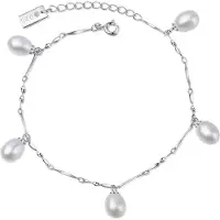 Ailoria Armband "Armband Silber/weiße Perle MAIKO", weiß, Armbänder, Kinder, Perlen, Armband