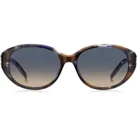 BOSS Sonnenbrille aus Acetat mit Havanna-Muster und Metalldetails mit Double-B-Monogramm Grösse ONESI