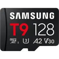 Samsung T9 microSDXC UHS-I Speicherkarte - 128 GB mit USB-Kartenleser , 128 GB, MicroSDHC, UHS-I, 200 MB/s, 130 MB/s, Class 3 (U3)