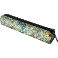 EV-CORP Mini-Etui, rechteckig, Paisley-Muster, Goldfarbe