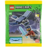 LEGO Minecraft Paperbag – Held mit Elytra & Phantom | Mini-Set für kreativen Bauspaß unterwegs NEU! Menge 1x
