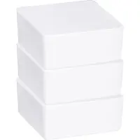 Wenko Raumentfeuchter Cube Nachfüller 1000 g, 3er Set, 3er Set, Weiß, Calciumchlorid weiß