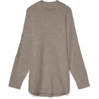 Vero Moda Strickpullover "VMPLAZA LS HIGHNECK LONG PULLOVER GA BOO" Materialmix, loose fit