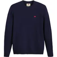 Levi's für Herren. A4320-0001 Original Housemark Sweatshirt marineblau (L), Lässig, Wolle, Langarm