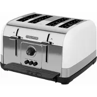 Morphy Richards 240134, 4 Scheibe(n), Weiß, Edelstahl, Tasten, Toaster, instruction booklet, 1800 W