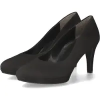 Paul green Pumps Damen Rauleder Schwarz Größe: 51/2