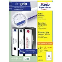 Avery Zweckform Ordner-Etiketten, ultragrip, 75 + 15 Stück