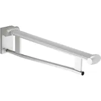 Keuco PLAN Care Stützklappgriff, Ausladung 650mm, 34902010638, Farbe: verchromt/lichtgrau