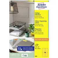 Avery Zweckform Etiketten 3459, 105 x 148 mm, 400 Stück, gelb