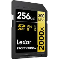 Lexar LSD2000256G-BNNNG, 256 GB, SDXC, Klasse 10, 300 MB/s, 260 MB/s, Class 3 (U3)