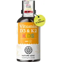Nature Love Vitamin D3 + K2 Kinder (20ml) - 800 I.e. D3/Tagesdosis optimal für kids 20 ml Tropfen