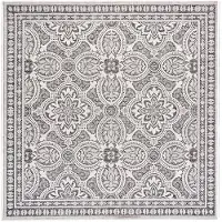 FRAAI In- & Outdoor Teppich Quadrat - Summer Oriental Grau