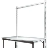 Manuflex Aufbauportal, Grundtisch SPEZIAL Arbeitstisch-/Werkbanksystem UNIVERSAL/PROFI, 2000 mm, lichtgrau