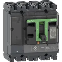 Schneider Electric C10H6TM016 Kompaktleistungsschalter ComPacT NSX100H mit TM16D 4P3D 16 A, 70kA/415 VAC