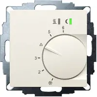 Eberle 547895554002 UP-Raumregler, RAL1013 matt 55x55, 5-30C, AC 230V, Triac-Ausgang, Schaltbar 5 Stellantriebe a 3W, Change-Over-Eingang, TA 3,5K