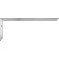 Kwb Edelstahl-Zimmermannswinkel, Länge 800mm, rostfreier Edelstahl, mit Anreisslöchern, flexibel