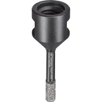Kwb Diamant Fliesen-Loch-Bohrer für Winkelschleifer, Lochsäge mit M14-Aufnahme, Diamont-Bohrkrone Durchmesser 6 mm