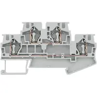 Siemens 8WH2020-0AG00 Doppelstockklemme mit Zugfederanschluss, Querschnitt: 0,5-4mm2, Breite: 6,2mm 8WH20200AG00 - 50 Stück