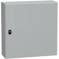 Schneider Electric Electric NSYS3D6620P PanelSeT S3D Volltür mit Montageplatte H600xB600xT200.IP66 IK10 RAL7035.
