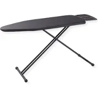 Sensahome Bügelbrett – Klappbarer Bügeltisch mit Dampfgerätehalterung – 110×33cm – Denim Black