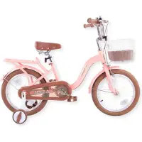 Buxibo - Kinderfahrrad für Mädchen - Ibiza - 12 Zoll - rosa
