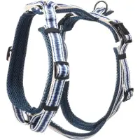 Flamingo Hund Geschirr Y-Form Gili Island Blau M 46-74cm 52-74cm 20mm