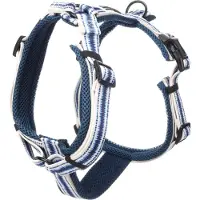 Flamingo Hund Geschirr Y-Form Gili Island Blau L 46-80cm 60-86cm 25mm