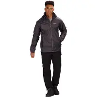 Regatta Regenjacke für Herren wasserdicht mit verschweißten Nähten, Größe:XXXXXL, Farbe:Dunkelgrau