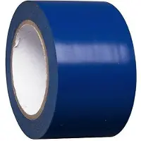 Moravia Bodenmarkiergerät, Set mit 2 Kleberollen, Markierfarbe blau, Schneidmesser und Schlagschnur, 75 mm Markierwagen, Wegemarkierungen, Markierungsgerät
