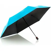 Knirps U.200 Ultra Light Duomatic Regenschirm UV Protection turquoise with black coating