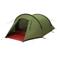 High Peak Kite 2 Extra Leichtgewicht, Kuppelzelt, 2 Person(en), Moskitonetz, Belüftung, Wasserdichte Nähte, Grün, Rot
