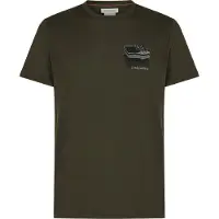Icebreaker M Mer 150 Tech Lite Short Sleeve Tee Evolving Lay dk loden (IB0L1) S