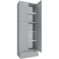 VCM Schuhschrank "XXL Schuhschrank Kleiderschrank Schrank Lona 5f S", grau, B:70cm T:39cm, Obermaterial: 100% Holz Wood., Schränke, Schuhschrank