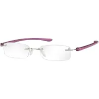 Eschenbach 2913-135, Unisex, Rechteck, Randlos, Kunststoff, Violett, Violett
