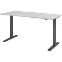 Hjh OFFICE PRO XMKA 19 G - Grau 180 x 80 elektrisch höhenverstellbar