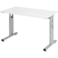 Hjh OFFICE PRO MEGA 612 S - h?henverstellbar 120 x 67 Wei?/Silber