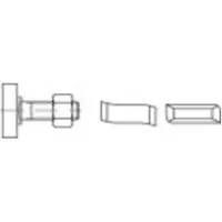 Alstertaler Schrauben & Präzisionsteile Hammerkopfschrauben M16 80 mm 88938 Edel