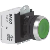 Baco Drucktaster Leucht flach 600 V 10 A