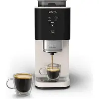 Krups SA4001, Espressomaschine, 1,8 l, Kaffeebohnen, Eingebautes Mahlwerk, 1370 W, Elfenbein
