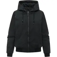 Ragwear Anorak "Anorak Oghi Warm Y", Damen, Gr. S, schwarz, lässig geschnitten hüftlang, eng Rippstrickbündchen, Jacken Anorak, Funktionale Damen Wanderjacke