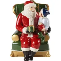 Villeroy & Boch Weihnachtsfigur "Dekofigur Santa auf Sessel Christmas Toys bunt", bunt, Dekofiguren, Weihnachtsfigur
