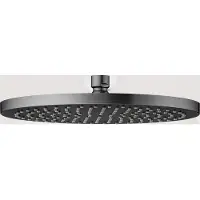 Keuco Kopfbrause, rund, 250 mm, mit Antikalk-System, 59886130201, Farbe: Schwarzchrom gebürstet