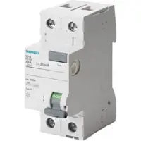 Siemens 5SV4312-0 FI-Schutzschalter, 2-polig, Typ AC, In: 25 A, 30 mA, Un AC: 230 V 5SV43120